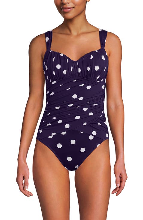Smoothing Sweetheart Shirred One Piece