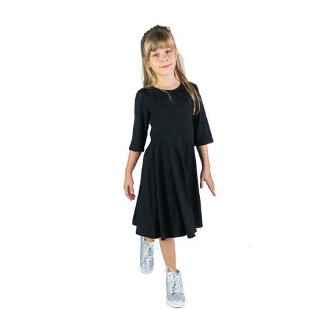 Knee Length Fit and Flare Comfortable Party Dress