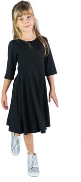 24sevenKid Knee Length Fit and Flare Comfortable Party Dress
