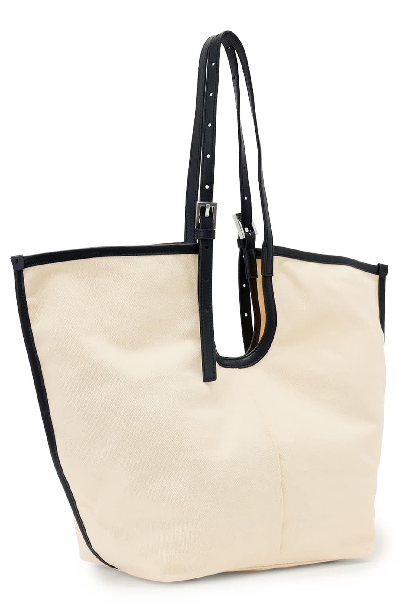 Ara East/West Canvas Tote, Alternate, color, UNBLEACHED WHITE