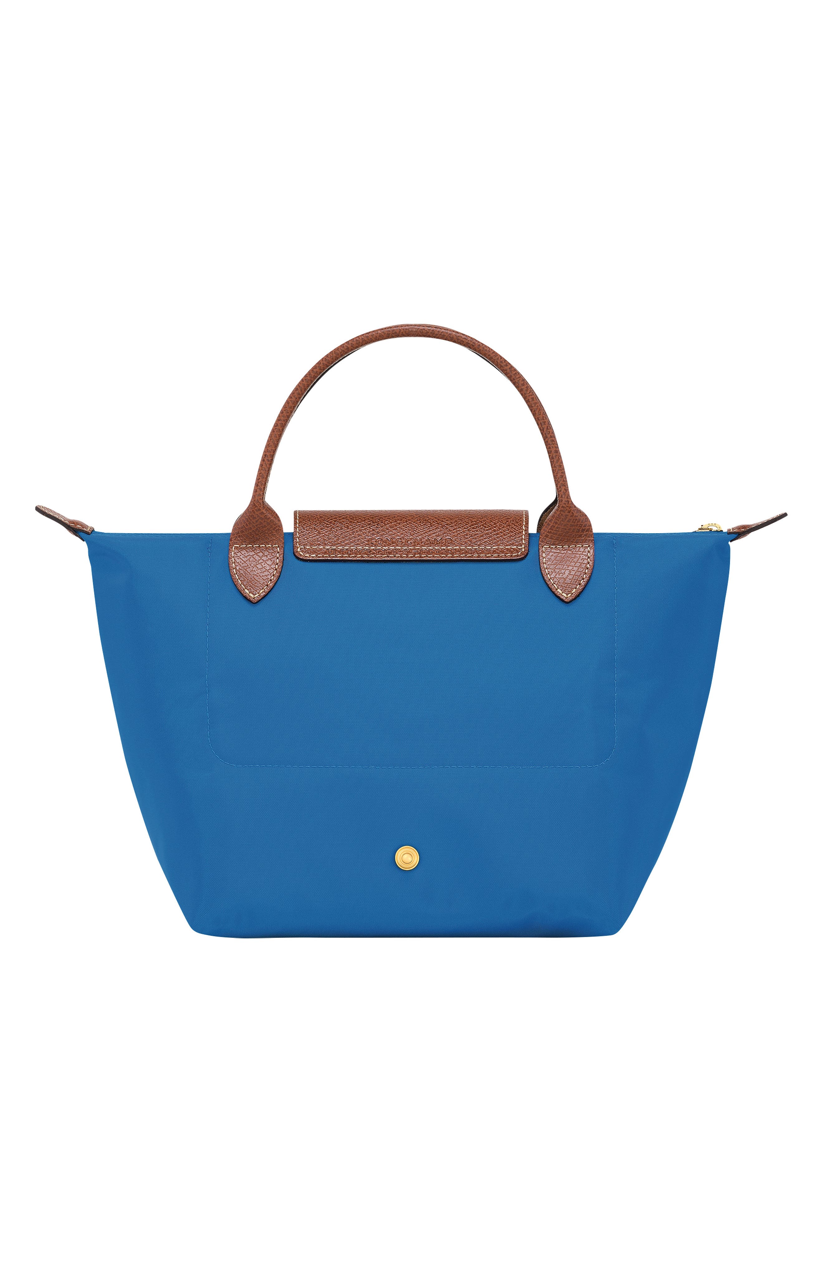 Longchamp Small Le Pliage Green Recycled Canvas Top Handle Bag, Alternate, color, 