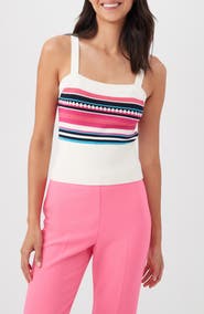 Trina Turk Casady Stripe Sweater Camisole