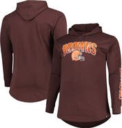 FANATICS Men's Fanatics Branded Brown Cleveland Browns Big & Tall Front Runner Pullover Hoodie