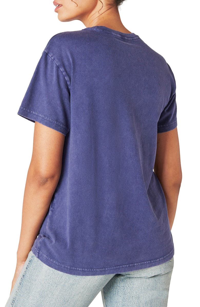 Lucky Brand Butterflies Cotton Graphic Boyfriend Tee, Alternate, color,