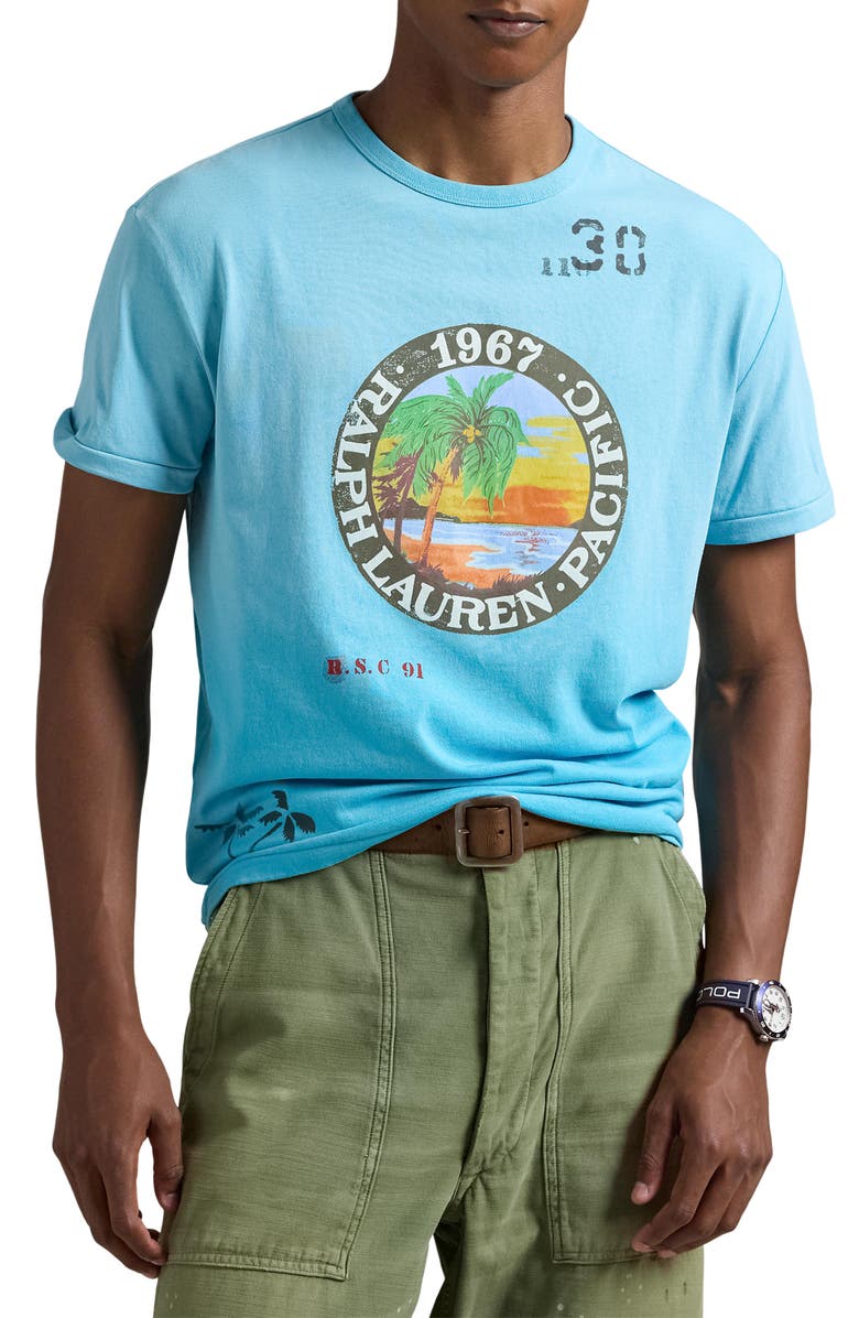 Polo Ralph Lauren Classic Fit Cotton Jersey Graphic T-Shirt, Main, color, 