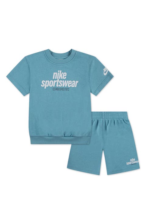 Kids' Logo Graphic French Terry Sweatshirt & Sweat Shorts Set (Toddler & Little Kid)