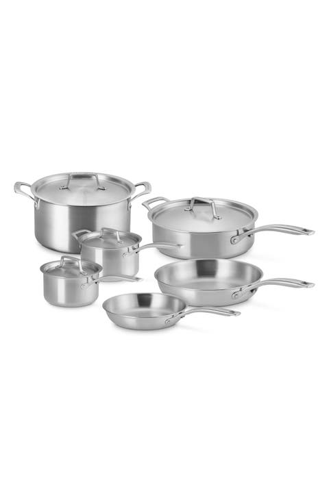 Essential Stainless Steel 10-Piece Cookware Set