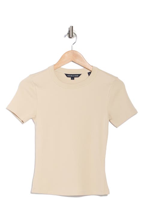 Pruitt Cotton Blend Ribbed T-Shirt