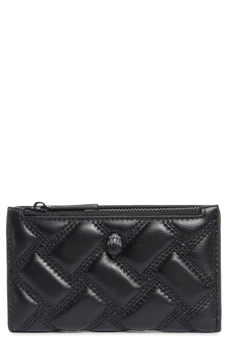 Kurt Geiger London Kensington Quilted Leather Bifold Wallet, Main, color, Black