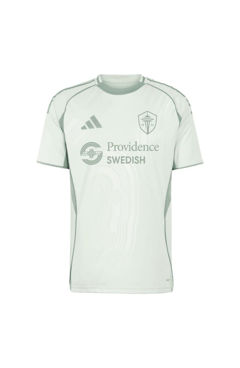 adidas Men's adidas Light Green Seattle Sounders FC 2025 One Planet Pre-Match Top, Alternate, color, Light Green