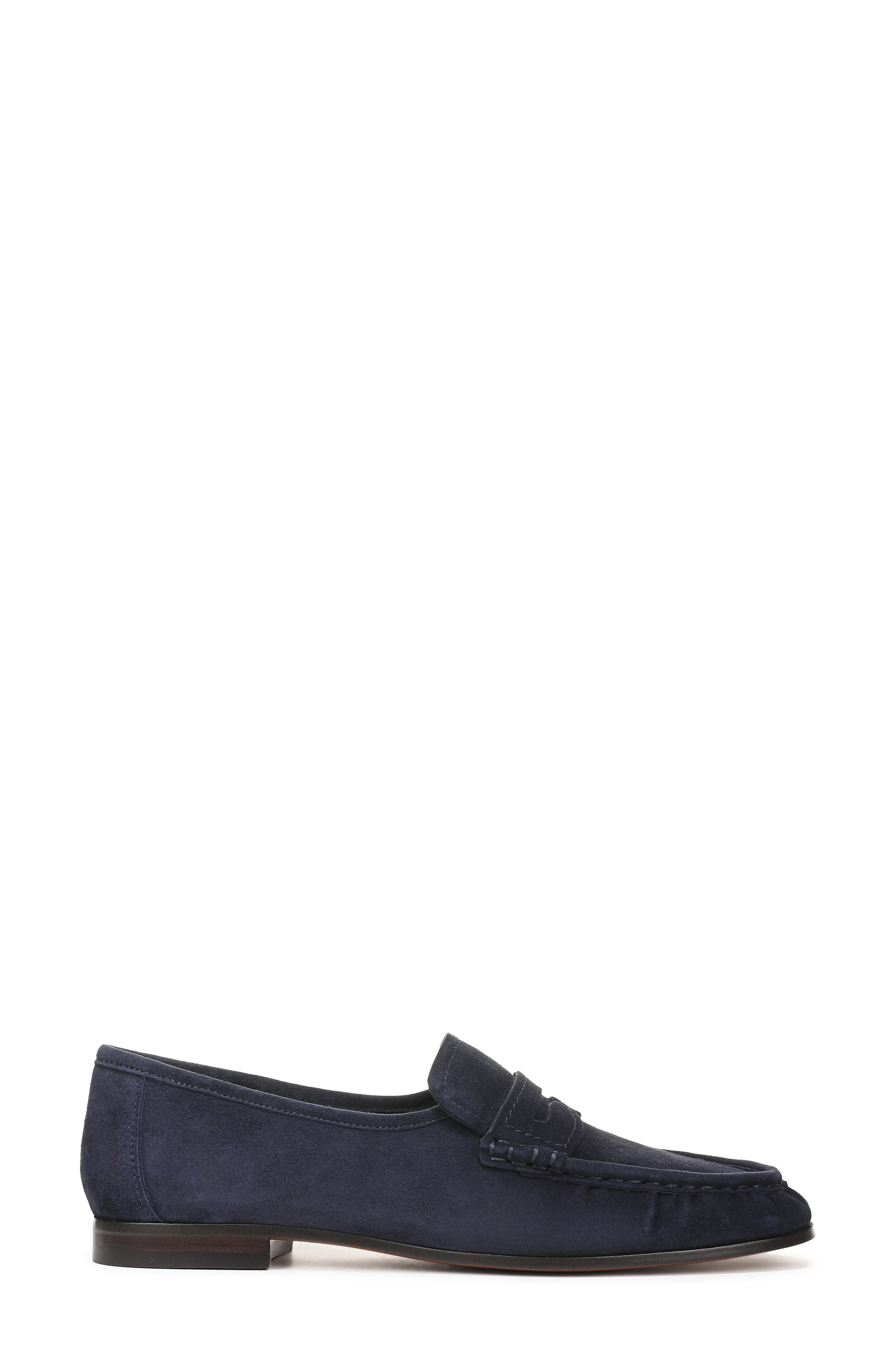 Lizbeth Moc Toe Loafer, Alternate, color, MIDNIGHT BLUE