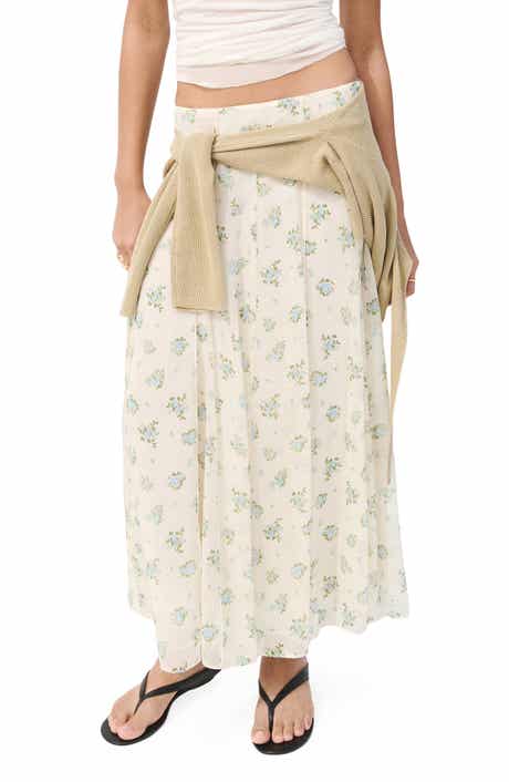 Falda Godet Pleat Skirt