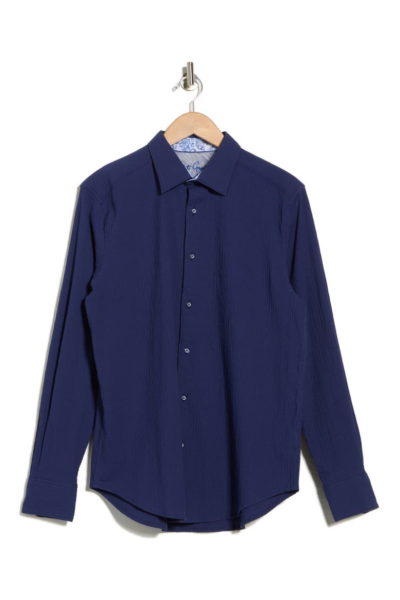 Thresher Button Up Shirt, Alternate, color, NAVY