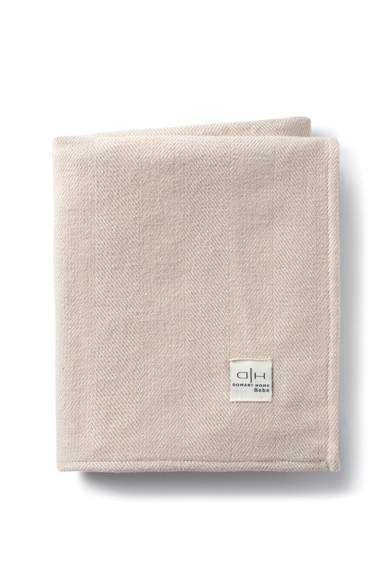 Chevron Baby Blanket, Main, color, LATTE