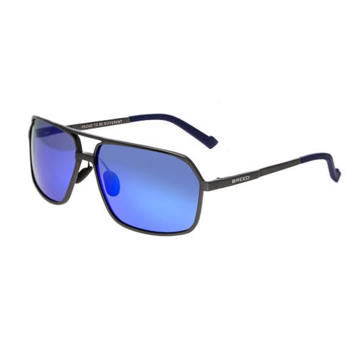 BREED Fornax Aluminium Polarized Sunglasses in Gunmetal/blue 