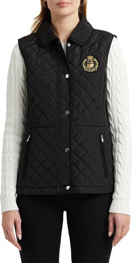 Lauren Ralph Lauren Quilted Snap Front Vest Nordstrom