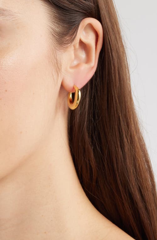 Nordstrom Demi Fine Rounded Angular Hoop Earrings In Gold