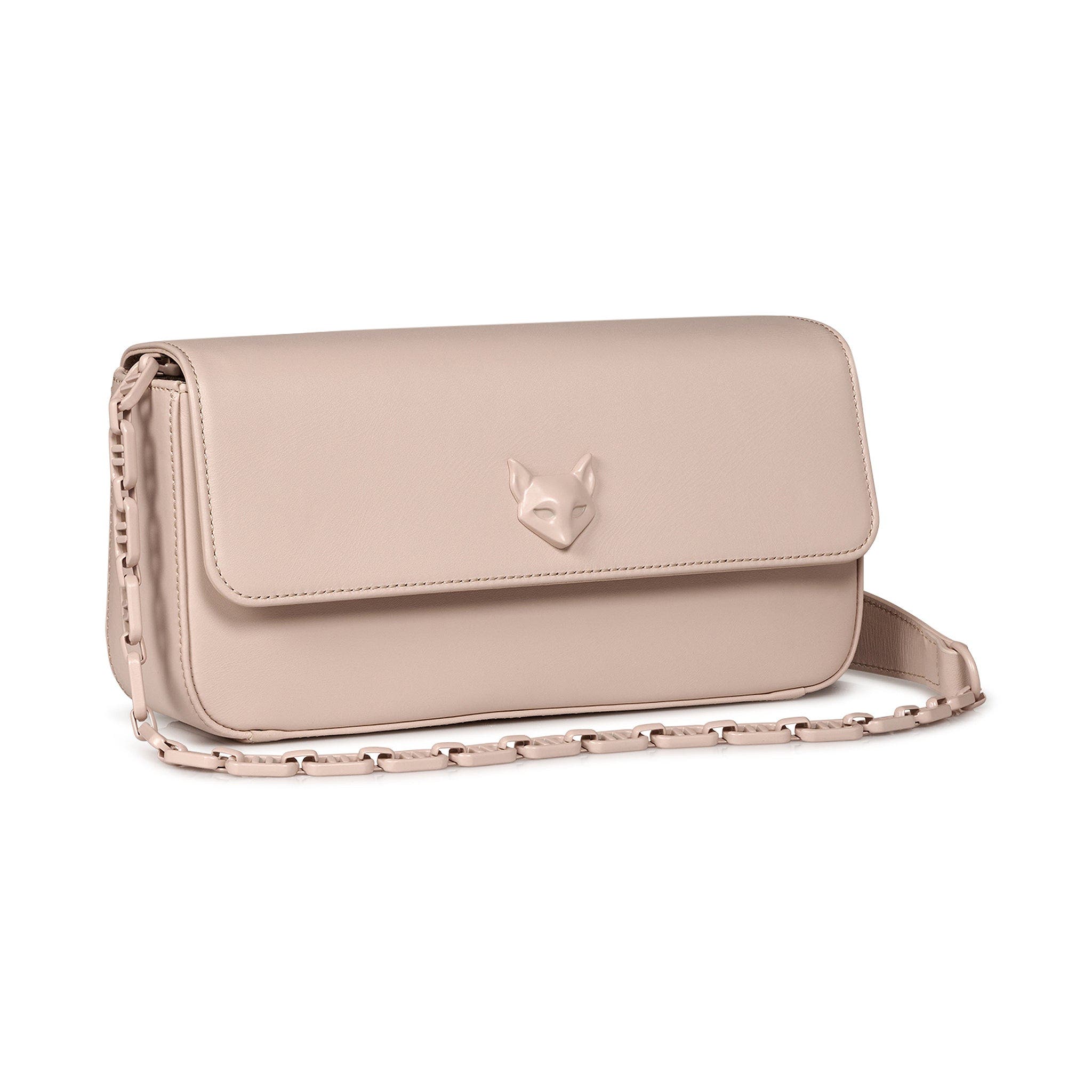 DESERI Michele Monochrome Crossbody Clutch, Alternate, color, Beige
