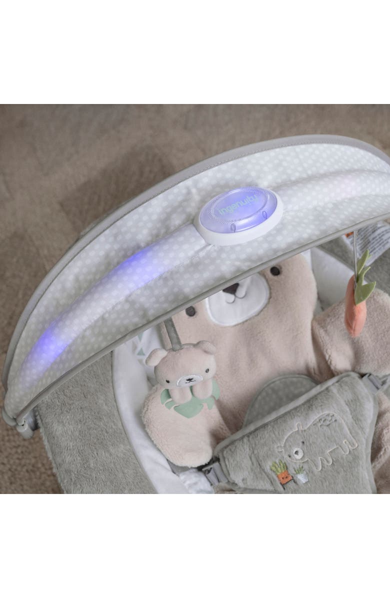 INGENUITY InLighten Baby Bouncer Seat with Light Up Toy Bar, Alternate, color, Nate