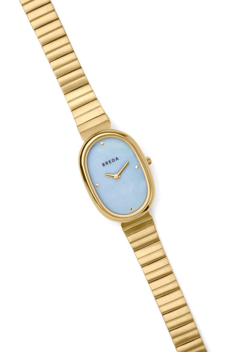Jane Bracelet Watch, 23mm, Alternate, color, GOLD/ GOLD/ SKY