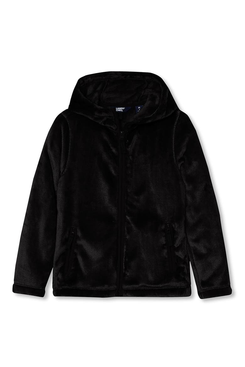 Girls Softest Fleece Hoodie, Main, color, Black