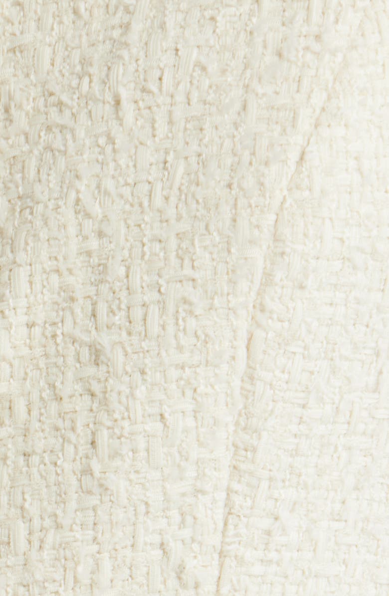 Line & Dot Rhia Shell Button Tweed Romper, Alternate, color, Ecru