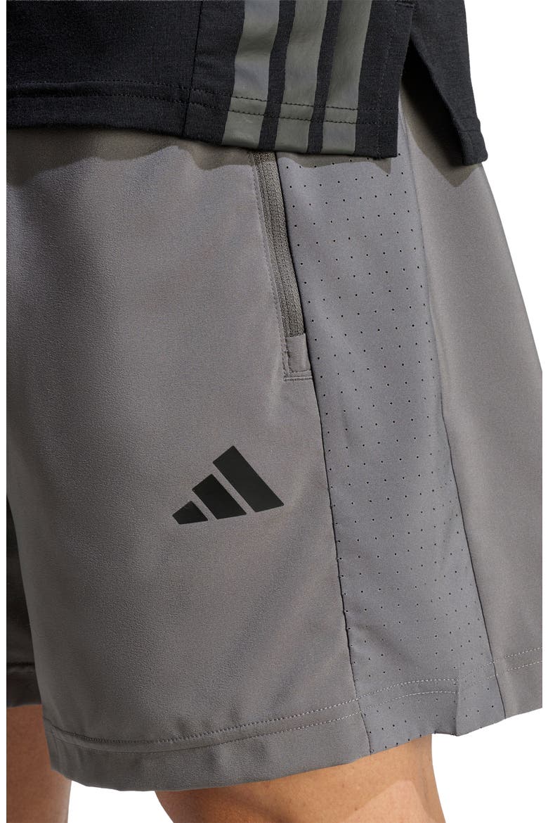 Essentials Woven Performance Training Shorts, Alternate, color, GREY FIVE