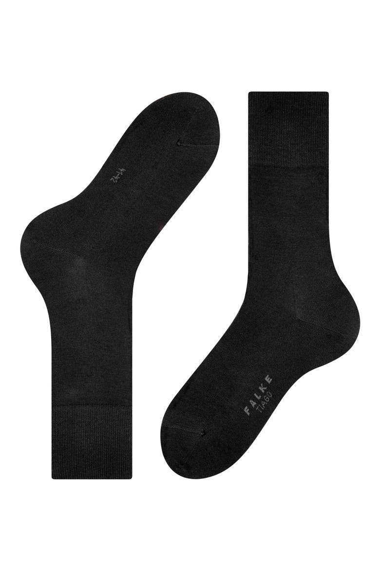 Tiago Organic Cotton Dress Socks, Alternate, color, BLACK