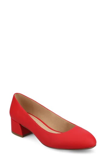 Journee Collection Journee Womens Saarii Wide Width Pumps In Red