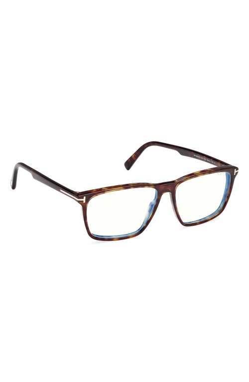Tom Ford 56mm Square Blue Light Blocking Glasses
