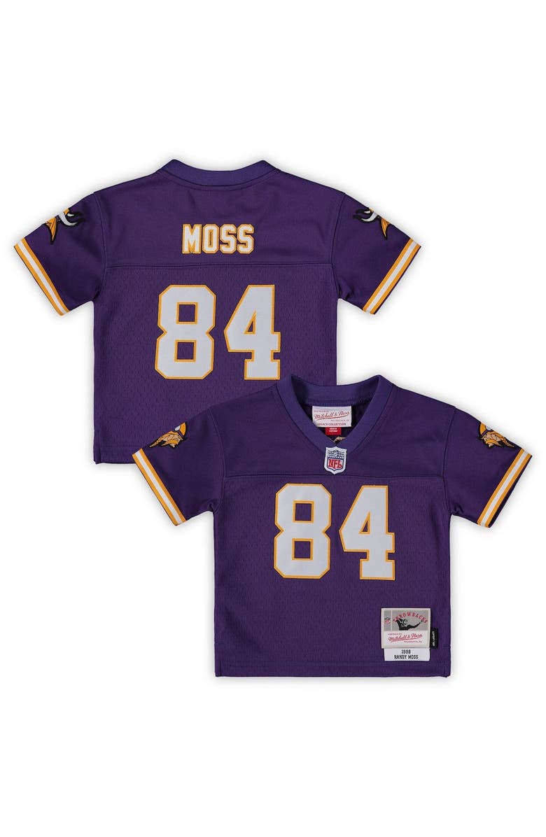 Mitchell & Ness Infant Mitchell & Ness Randy Moss Purple Minnesota Vikings 1998 Retired Legacy Jersey, Main, color, Purple
