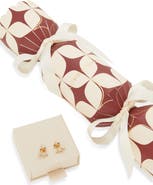 Astrid 
Miyu Pavé Crystal Star 
Moon Stud Earrings Christmas Cracker