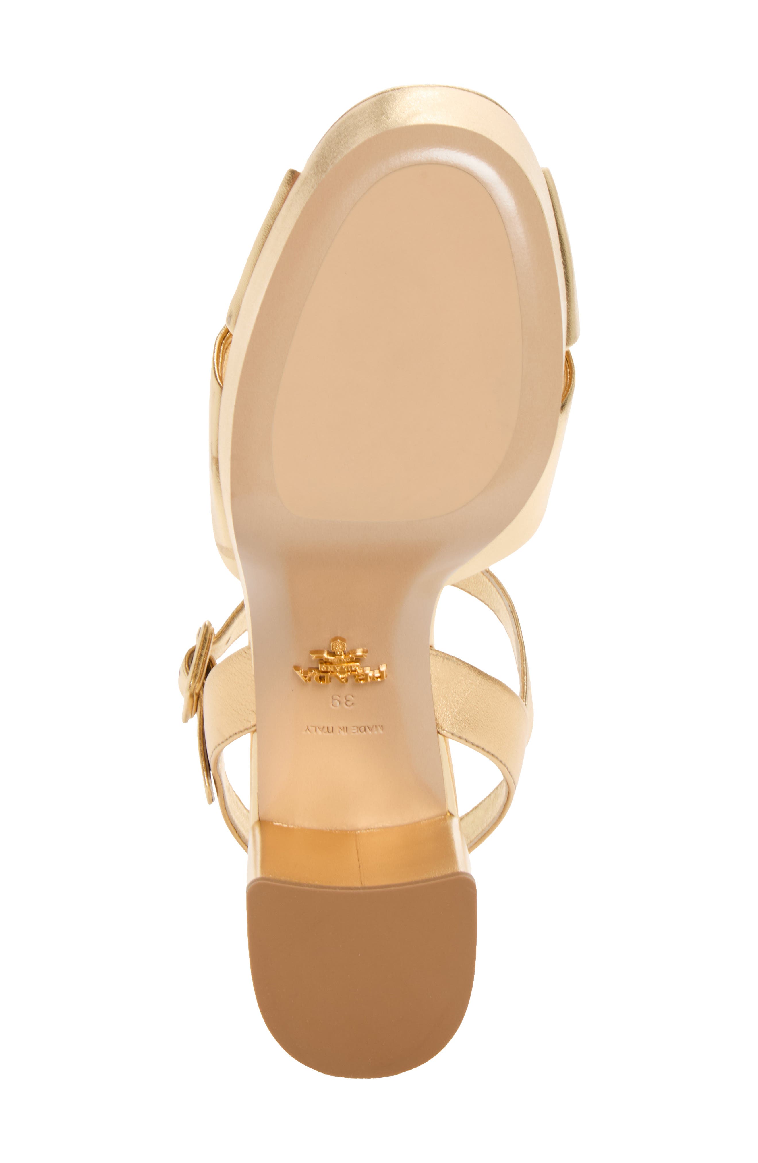 Platform Leather Sandal, Alternate, color, PLATINO