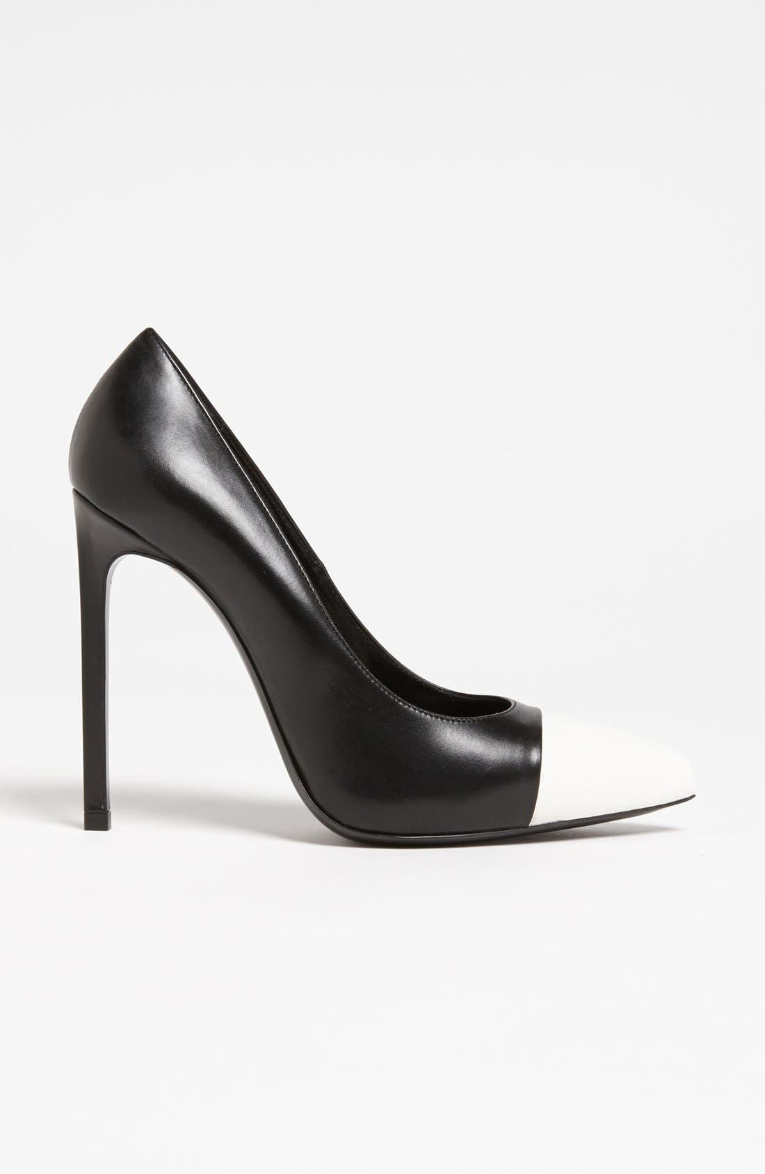 Point Toe Pump, Alternate, color, BLACK/ GREY