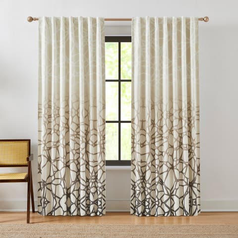 Ethereal Tangle Velvet Blackout Window Panel