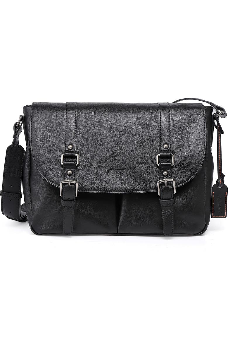 OLD TREND Moonlight Messenger Leather Shoulder Bag, Main, color,