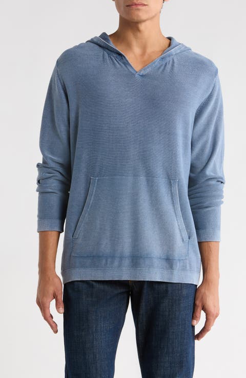 Stonewashed Cotton Hooded Sweater