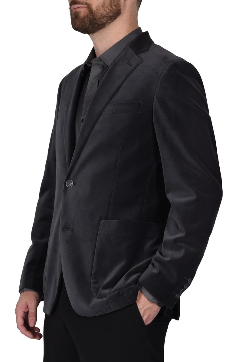 Ibiza Velvet Sport Coat, Alternate, color, Grey