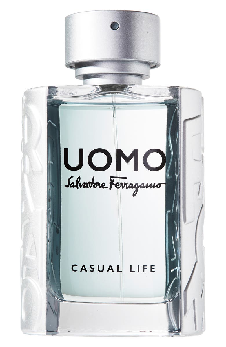 FERRAGAMO Uomo Casual Life Eau de Toilette Spray - 3.4 oz., Main, color,
