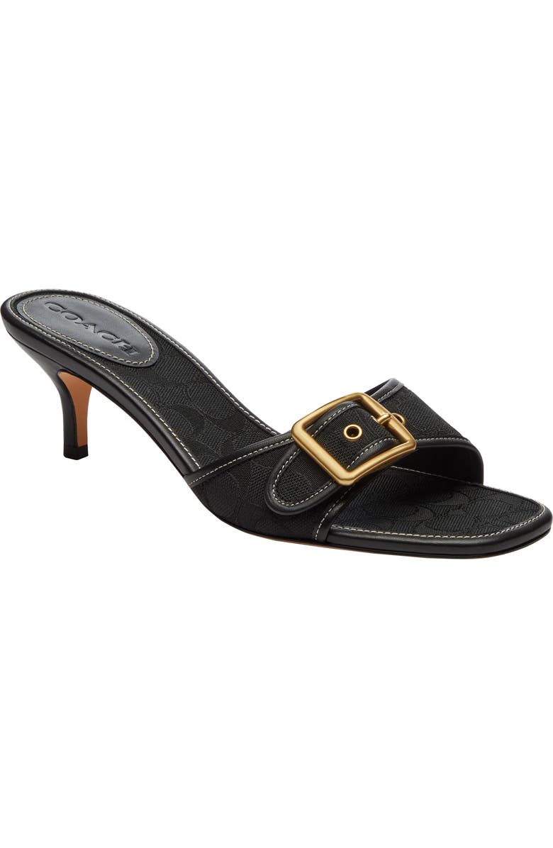 COACH Margot Signature Jacquard Slide Sandal, Main, color,