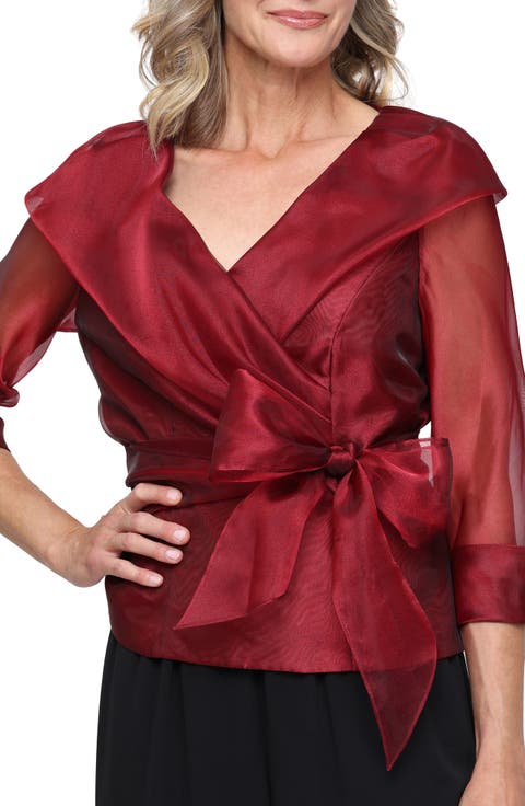 Organza Wrap Top
