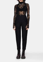 Disturbia Nocturne Tapered Trouser With Chain Trim