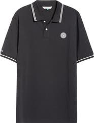 MALBON Fairway Appliqué Piqué Polo