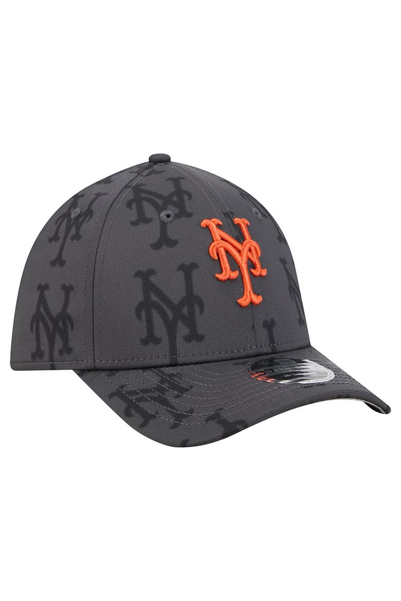 Men's New Era  Gray New York Mets Halftone 39THIRTY Flex Hat, Alternate, color, Gray