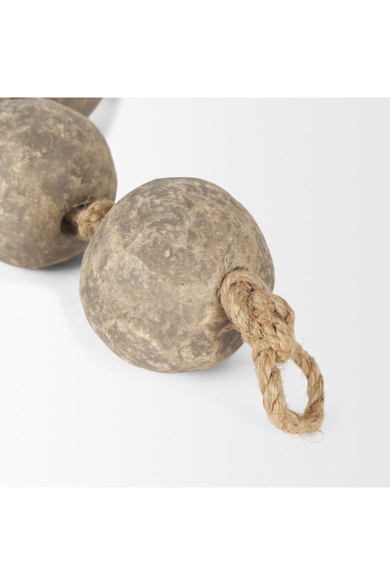 Varamala Sphere Garland, Alternate, color, Grey
