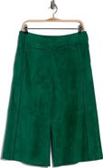 Longchamp Lambskin Leather Bermuda Shorts