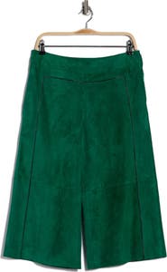 Longchamp Lambskin Leather Bermuda Shorts