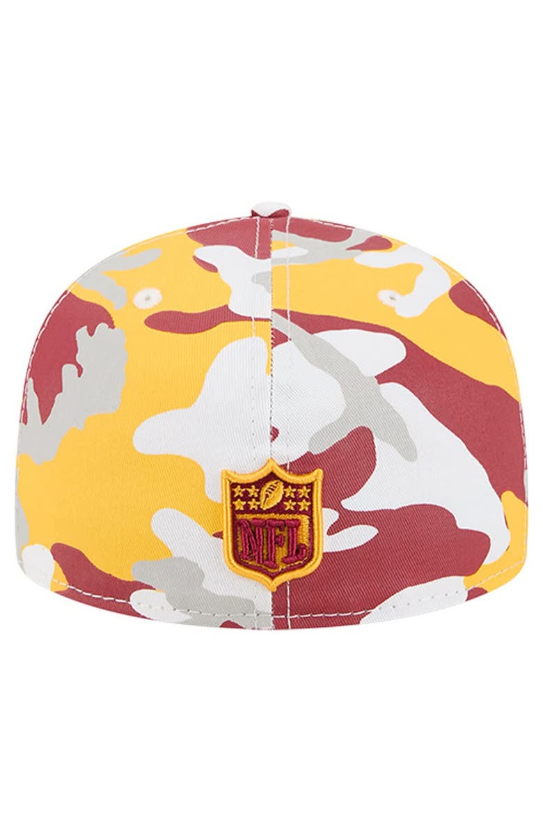 New Era Men
s New Era  Gold/Burgundy Washington Commanders 59FIFTY Fitted Hat, Alternate, color, Gold