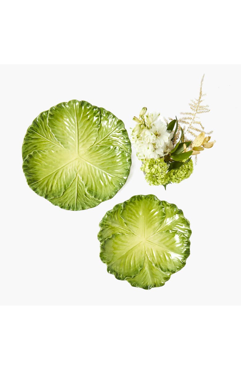Mrs. Alice Serena Cabbage Starter Plate, Main, color, Green