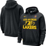 Nike Men's Nike Black Los Angeles Lakers Courtside Club Pullover Hoodie